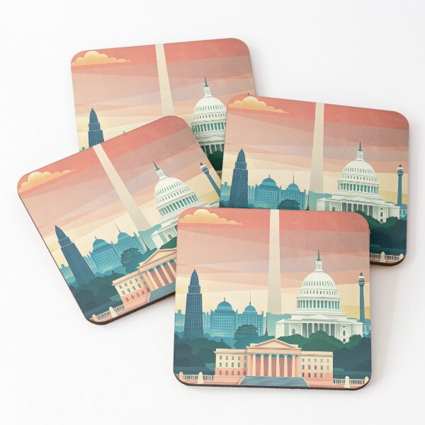 Item preview, Minimalist skyline of Washington designed and sold by paulrommer.