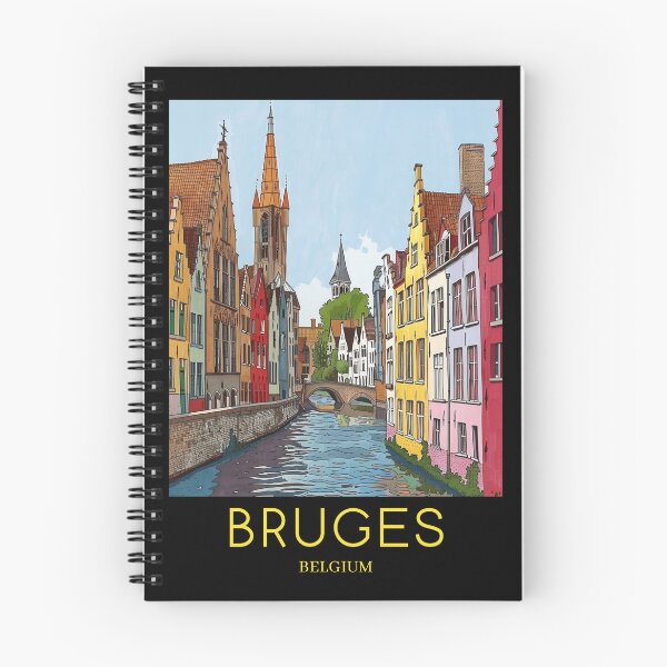 Item preview, A Pop Art Travel Print of Bruges - Belgium  designed and sold by StudioRedKoala.