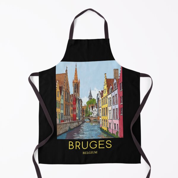 Item preview, A Pop Art Travel Print of Bruges - Belgium designed and sold by StudioRedKoala.