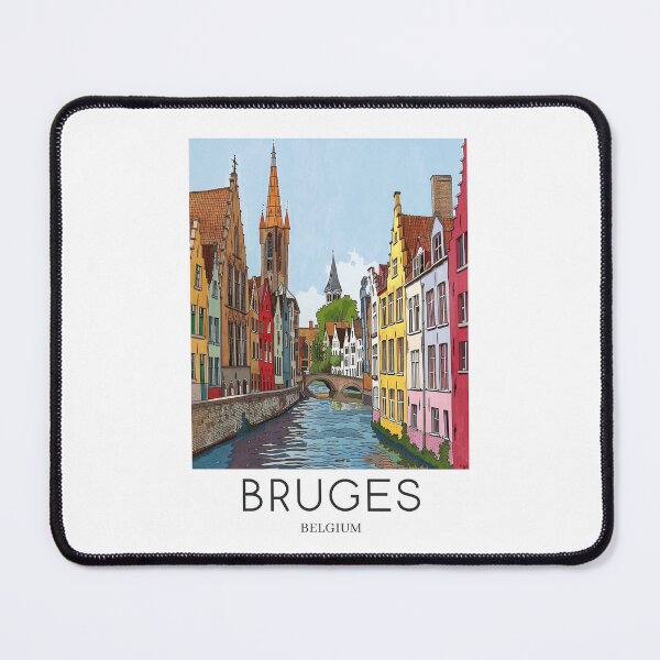 Item preview, A Pop Art Travel Print of Bruges - Belgium designed and sold by StudioRedKoala.