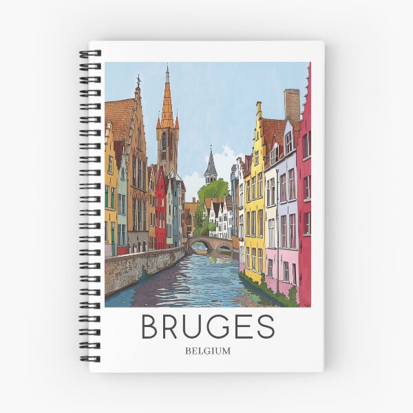 Item preview, A Pop Art Travel Print of Bruges - Belgium  designed and sold by StudioRedKoala.