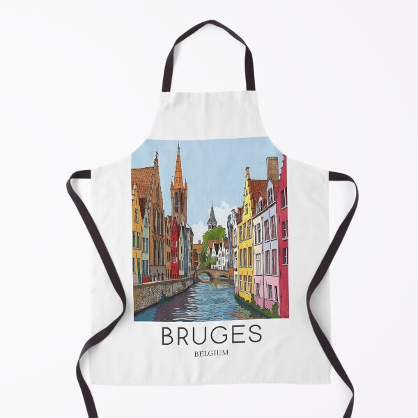 Item preview, A Pop Art Travel Print of Bruges - Belgium designed and sold by StudioRedKoala.