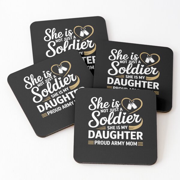 Item preview, She is Not Just A Soldier She is My Daughter Proud Army Mom designed and sold by Mateusz Majcherek.
