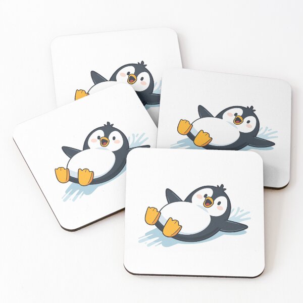 Item preview, Cute Sliding Penguin – Cute And Funny Design designed and sold by HeavyFeatherz.