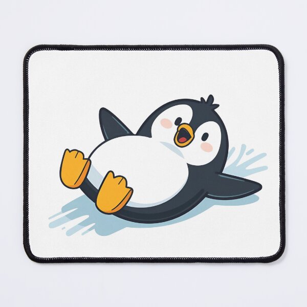 Item preview, Cute Sliding Penguin – Cute And Funny Design designed and sold by HeavyFeatherz.