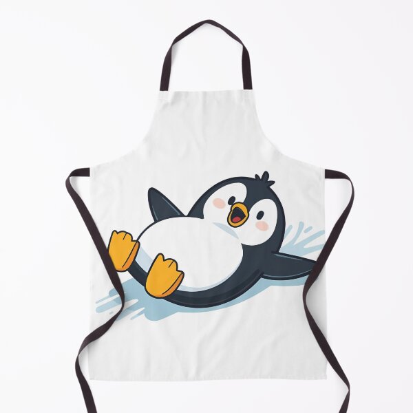 Item preview, Cute Sliding Penguin – Cute And Funny Design designed and sold by HeavyFeatherz.