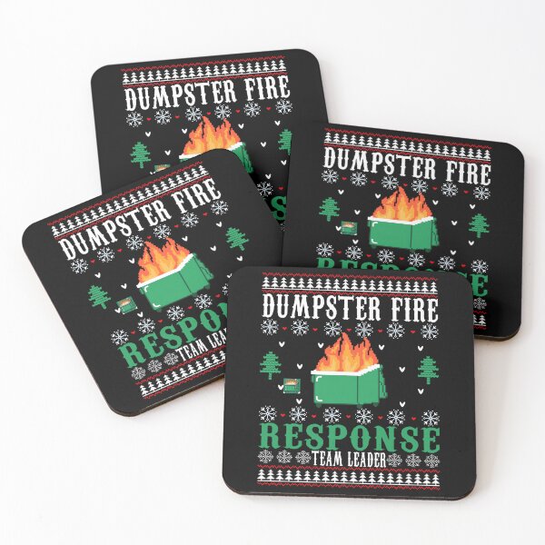 Item preview, Dumpster Fire Response Team Leader Christmas Ugly Sweater  designed and sold by BaidenNeta.