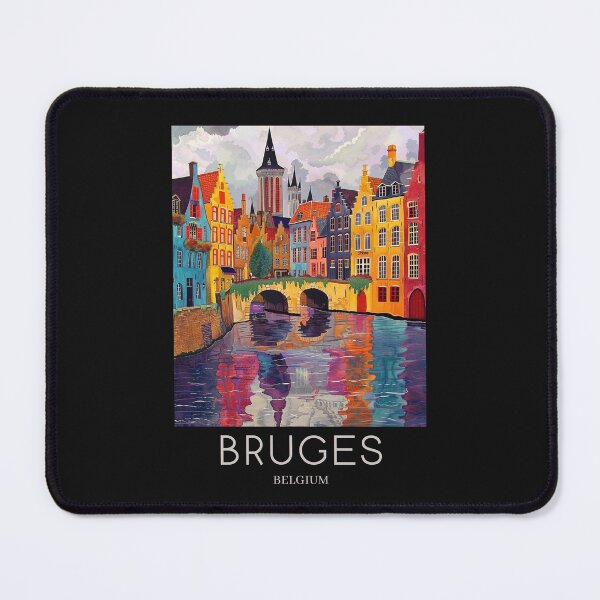 Item preview, A Pop Art Travel Print of Bruges - Belgium designed and sold by StudioRedKoala.