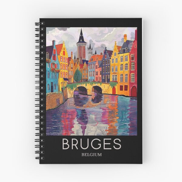 Item preview, A Pop Art Travel Print of Bruges - Belgium  designed and sold by StudioRedKoala.