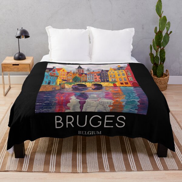 Item preview, A Pop Art Travel Print of Bruges - Belgium  designed and sold by StudioRedKoala.