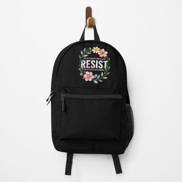 Item preview, Floral Resist Not My President Anti-Trump designed and sold by RuthGAArt.