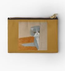 Precious Peeking from Behind a Door Studio Pouch