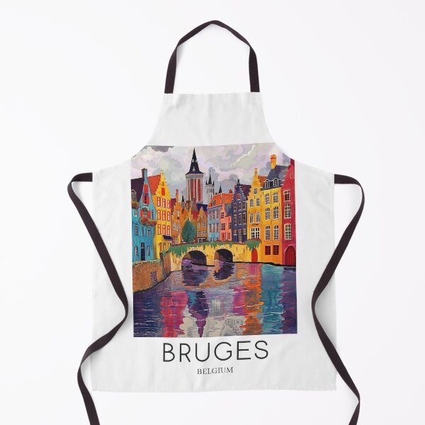 Item preview, A Pop Art Travel Print of Bruges - Belgium designed and sold by StudioRedKoala.