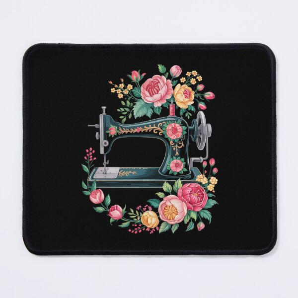 Item preview, Floral Sewing Machine - Flower Seamstress Sewing Machine  designed and sold by RuthGAArt.