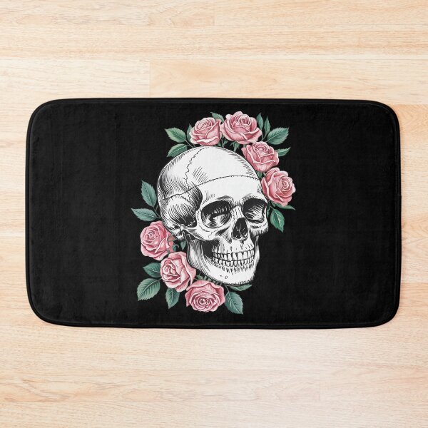 Item preview, Floral Sugar Skull Rose Flowers Mycologist Gothic Goth  designed and sold by RuthGAArt.