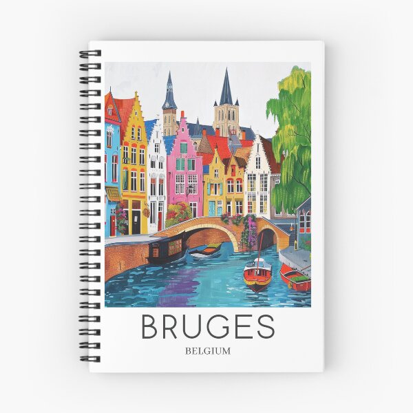Item preview, A Pop Art Travel Print of Bruges - Belgium  designed and sold by StudioRedKoala.