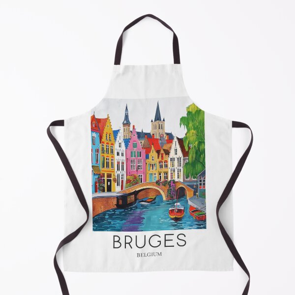 Item preview, A Pop Art Travel Print of Bruges - Belgium designed and sold by StudioRedKoala.