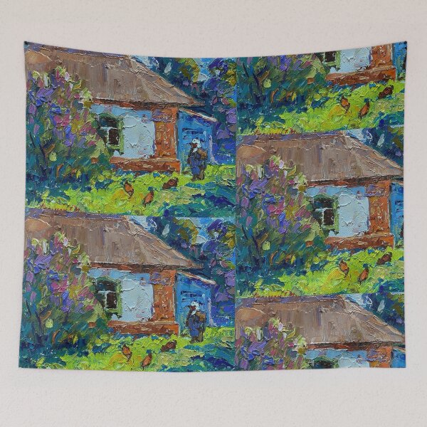 Item preview, Oleksiy Ivanyuk: Chickens in the Yard designed and sold by ukrainianvin.