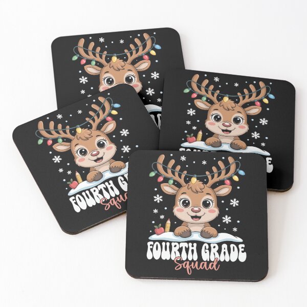 Item preview, Fourth Grade Squad Reindeer Christmas Lights Winter  designed and sold by BaidenNeta.
