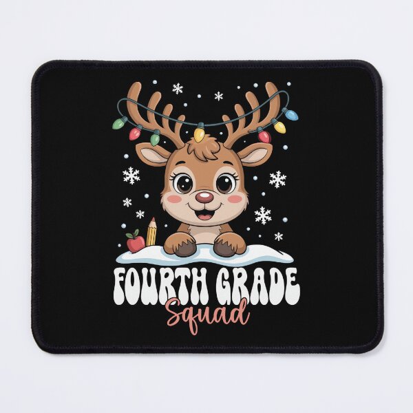Item preview, Fourth Grade Squad Reindeer Christmas Lights Winter designed and sold by BaidenNeta.