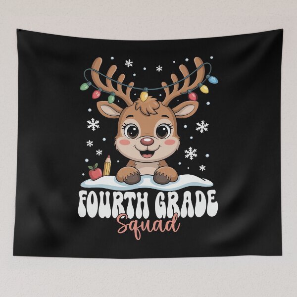 Item preview, Fourth Grade Squad Reindeer Christmas Lights Winter  designed and sold by BaidenNeta.