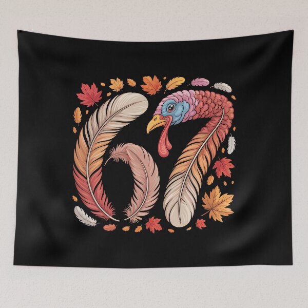 Item preview, Funny 67 Meme Thanksgiving Six Seven Turkey designed and sold by BaidenNeta.