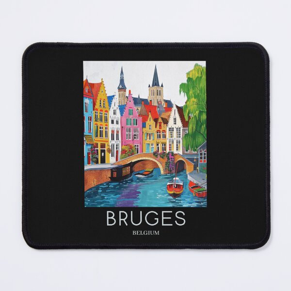 Item preview, A Pop Art Travel Print of Bruges - Belgium designed and sold by StudioRedKoala.