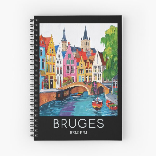 Item preview, A Pop Art Travel Print of Bruges - Belgium  designed and sold by StudioRedKoala.