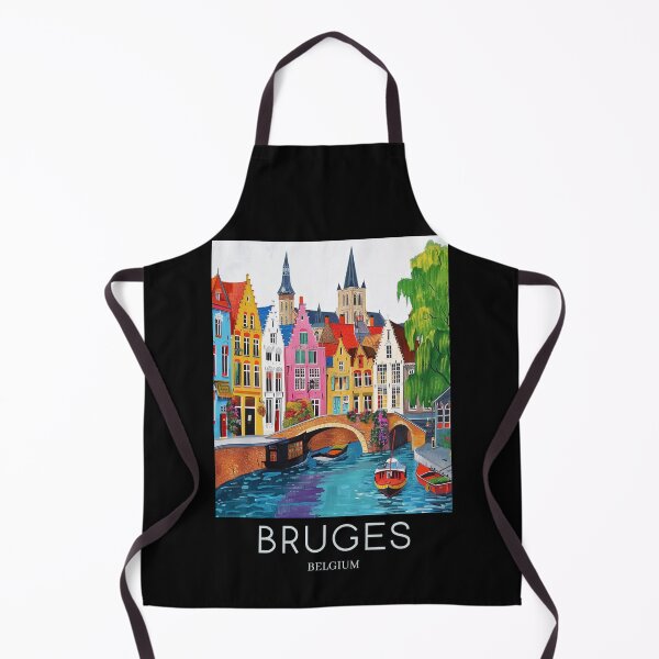 Item preview, A Pop Art Travel Print of Bruges - Belgium designed and sold by StudioRedKoala.