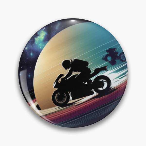 Item preview, Motorcyclist Riding Saturn’s Rings designed and sold by Dogandesighn.