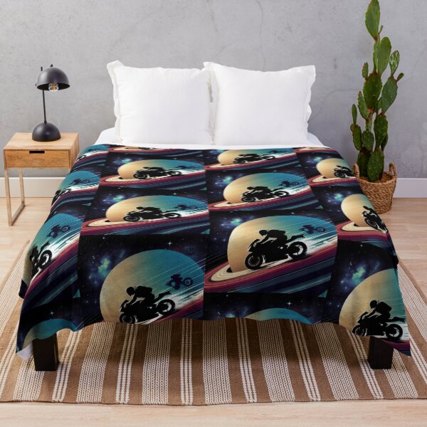 Item preview, Motorcyclist Riding Saturn’s Rings designed and sold by Dogandesighn.