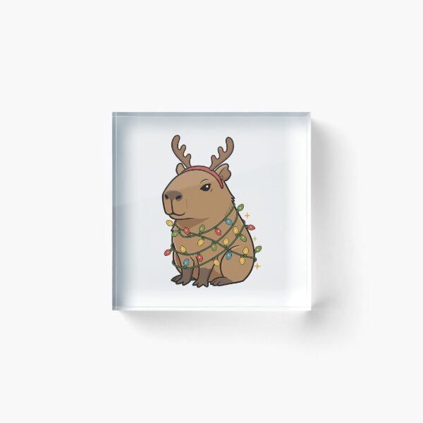 Item preview, Capybara Christmas Cuteness designed and sold by Steele-Art.