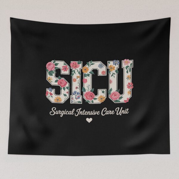 Item preview, Floral Surgical Intensive Care Unit SICU Nurse Appreciation  designed and sold by RuthGAArt.