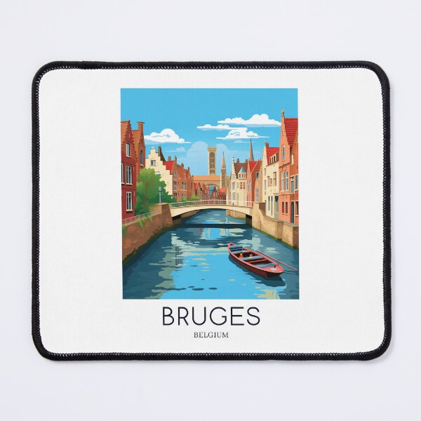 Item preview, A Pop Art Travel Print of Bruges - Belgium  designed and sold by StudioRedKoala.