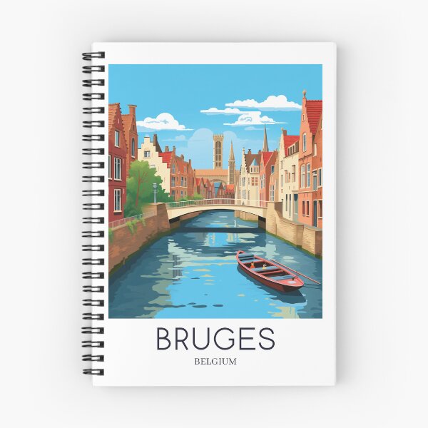 Item preview, A Pop Art Travel Print of Bruges - Belgium  designed and sold by StudioRedKoala.