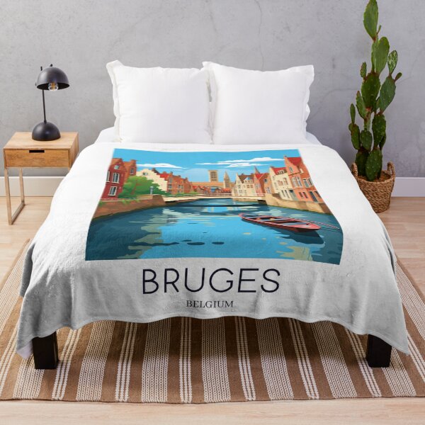 Item preview, A Pop Art Travel Print of Bruges - Belgium designed and sold by StudioRedKoala.
