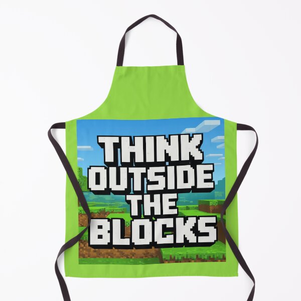 Item preview, Think Outside The Blocks – Funny Minecraft Gamer Quote Design designed and sold by Minimum-Rage.