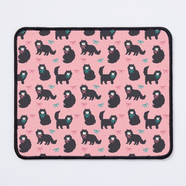 Item preview, cute black cats and bows designed and sold by burbura.