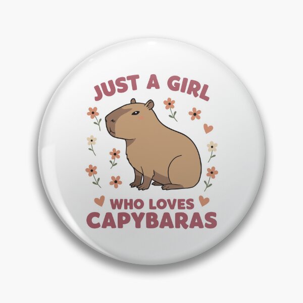 Item preview, Just A Girl who loves capybaras - Celebrating Capybara Love designed and sold by Steele-Art.