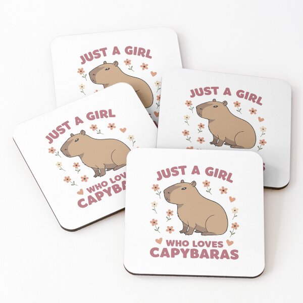 Item preview, Just A Girl who loves capybaras - Celebrating Capybara Love designed and sold by Steele-Art.