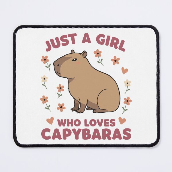 Item preview, Just A Girl who loves capybaras - Celebrating Capybara Love designed and sold by Steele-Art.
