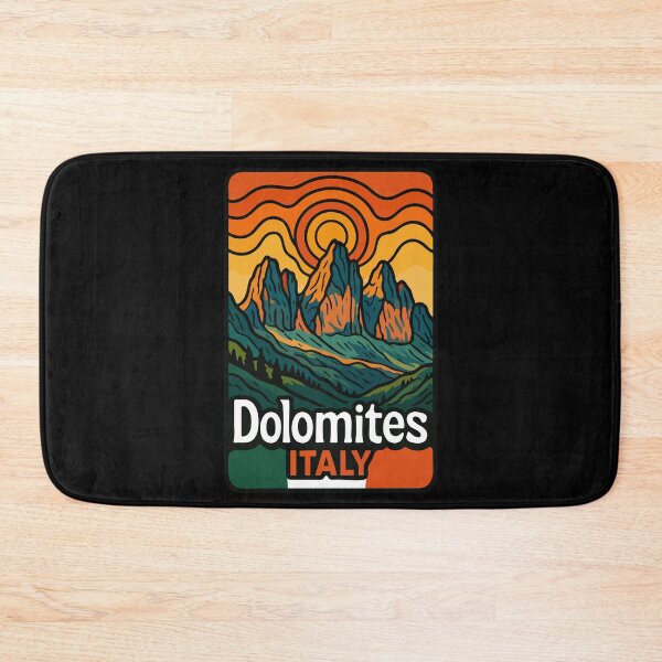 Item preview, Dolomites Mountain Italy Europe Retro Travel designed and sold by TomFrontierArt.