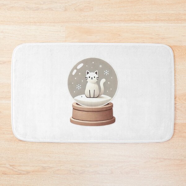 Item preview, Cat in a Glass Snowball designed and sold by PurrrfectCats.