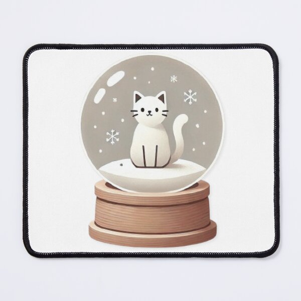 Item preview, Cat in a Glass Snowball designed and sold by PurrrfectCats.