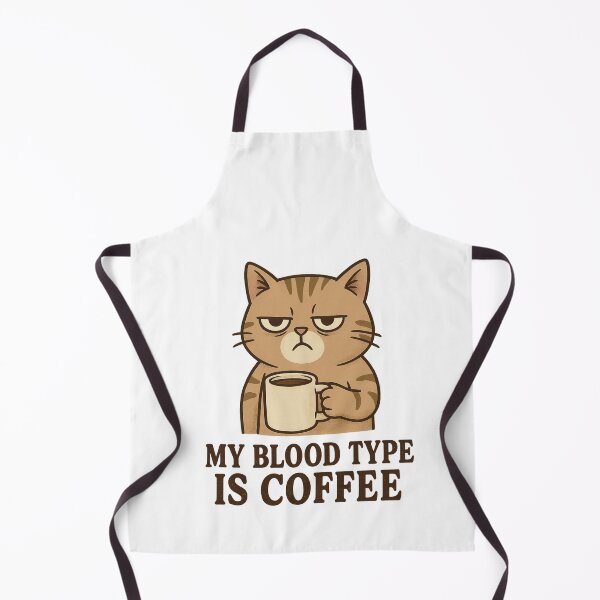 Item preview, Grumpy Coffee Cat – My Blood Type Is Coffee designed and sold by kimkosovo.