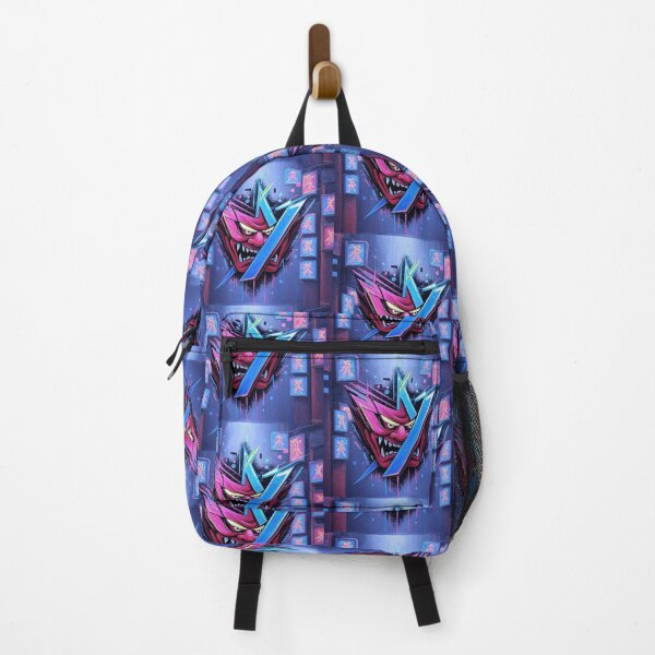 Item preview, Red Oni X – Cyberpunk Demon Graffiti designed and sold by levpint.