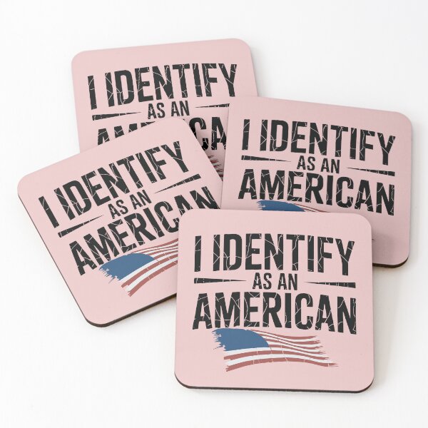 Item preview, I Identify as an American No Identity Politics USA designed and sold by Trend Print Studio.