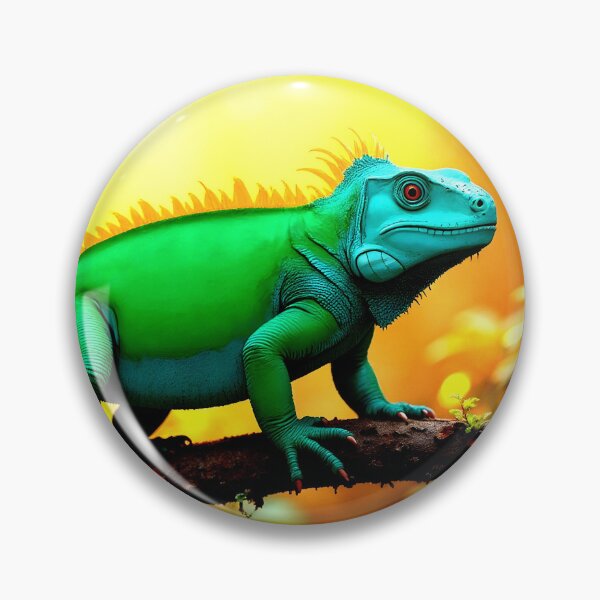 Item preview, Green iguana sunbathing designed and sold by Palatinasart.