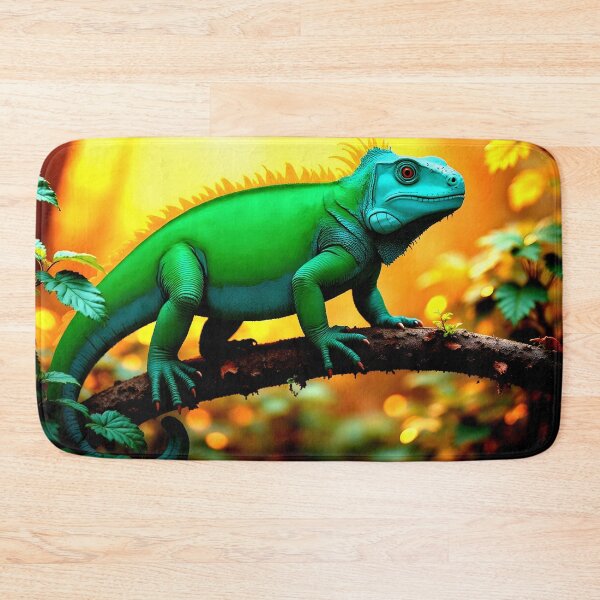 Item preview, Green iguana sunbathing designed and sold by Palatinasart.
