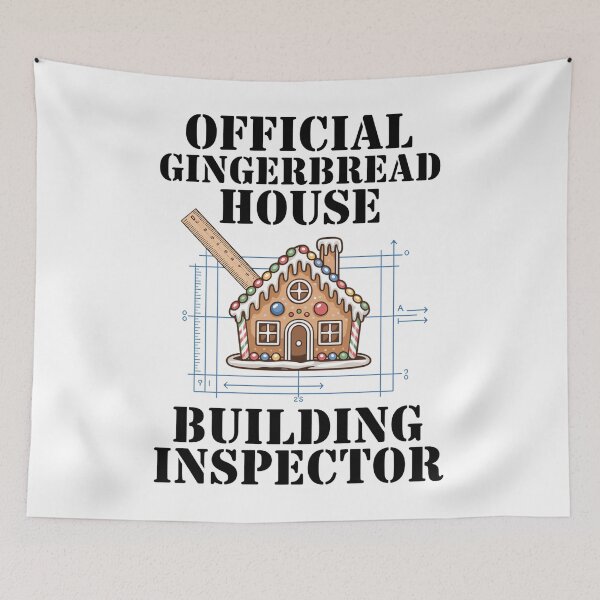 Item preview, Gingerbread House Building Inspector designed and sold by BaidenNeta.